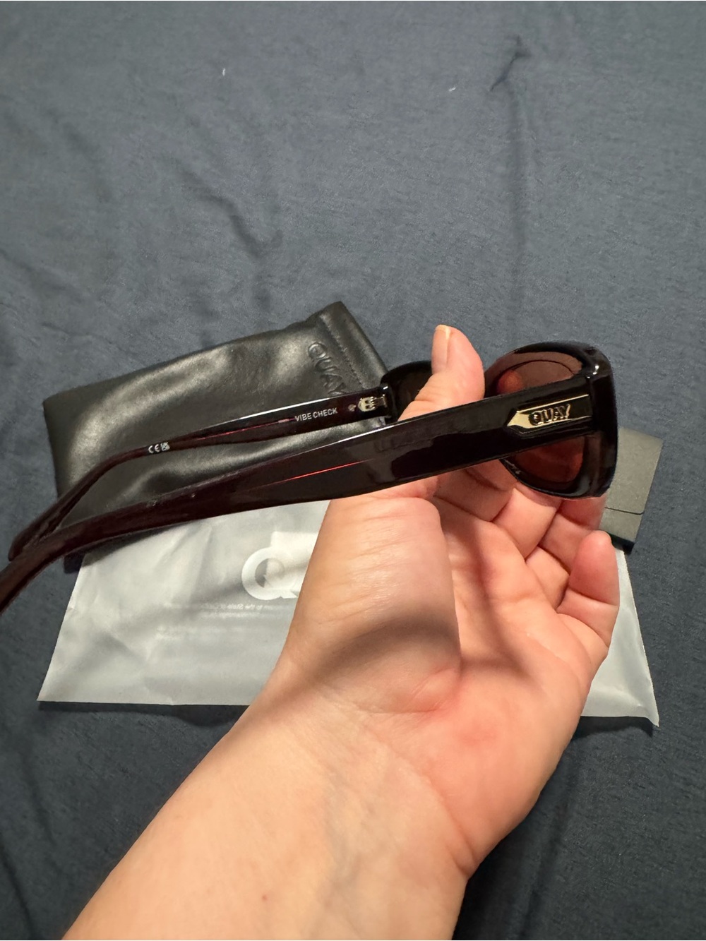 NWOT Quay Australia VIBE CHECK Chocolate Frame/Brown Lens Sunglasses - Picture 6 of 12